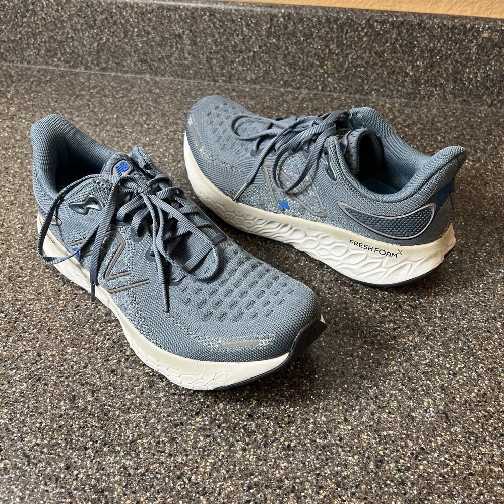 New Balance Fresh Foam X 1080 Running Shoe Womens Sz 8.5 D Wide Blue Lace Up Low